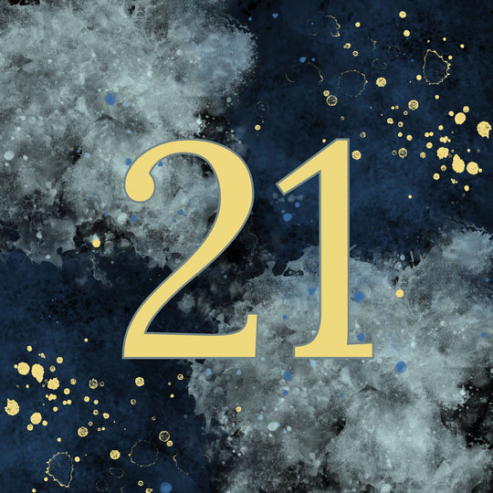 21st Birthday Abstract Design Card