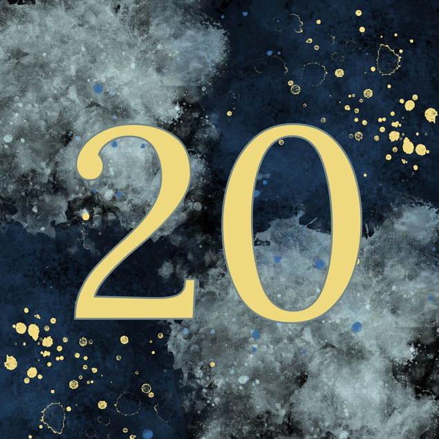 20th Birthday Abstract Design Card