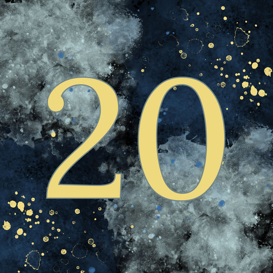 20th Birthday Abstract Design Card