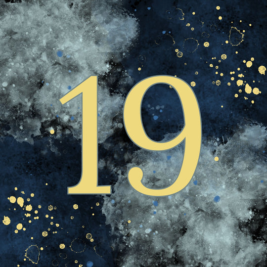 19th Birthday Abstract Design Card