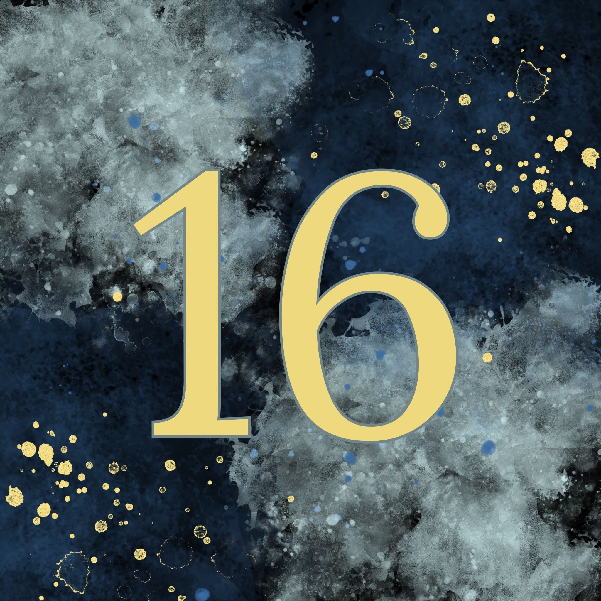 16th Birthday Abstract Design Card – Boomf