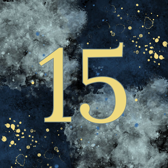 15th Birthday Abstract Design Card