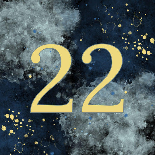 22nd Birthday Abstract Design Card