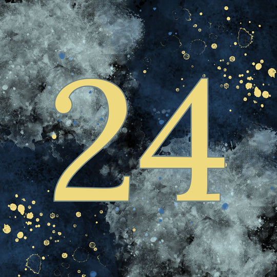 24th Birthday Abstract Design Card