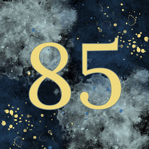 85th Birthday Abstract Design Card