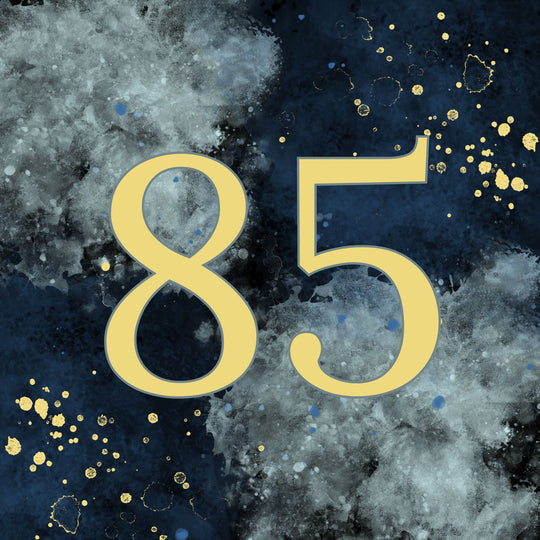 85th Birthday Abstract Design Card