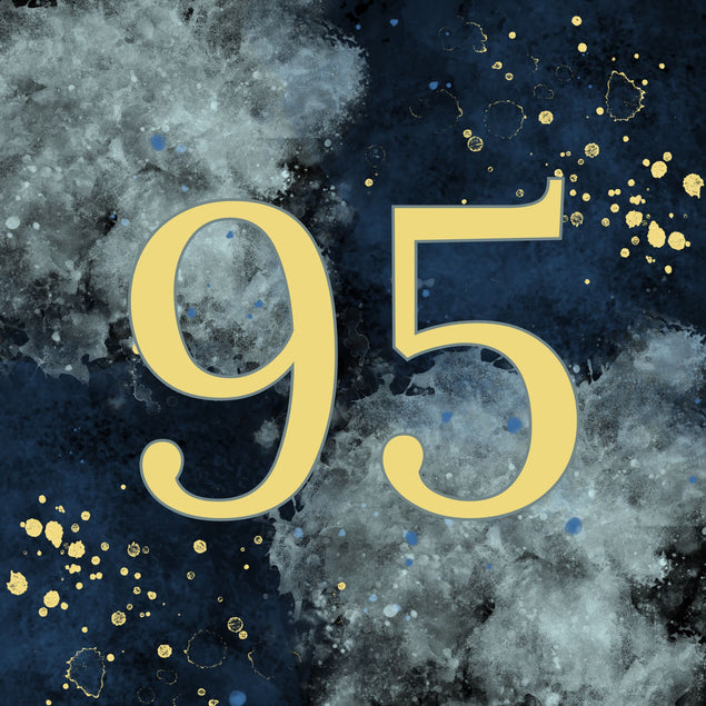 95th Birthday Abstract Design Card