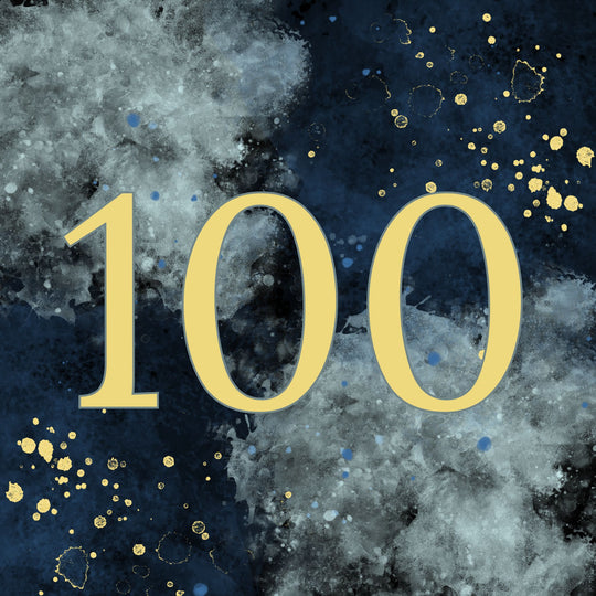 100th Birthday Abstract Design Card