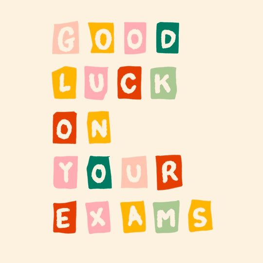 Good Luck On Your Exams Card