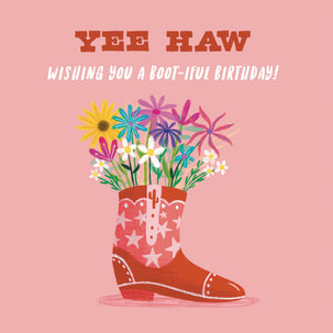 Wishing You A Boot-iful - Cowboy Boot Birthday Card