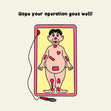 Hope Your Operation Goes Well! Good Luck Confetti-exploding Greetings Card