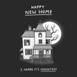 Happy New Haunted Home Confetti-exploding Greetings Card