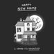 Happy New Haunted Home Card