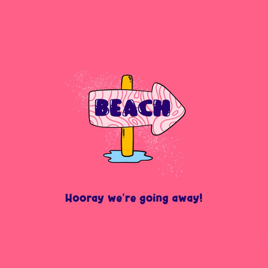 Surprise Beach Holiday Card