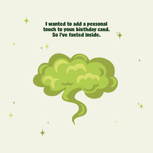 Birthday Fart Funny Rude Card