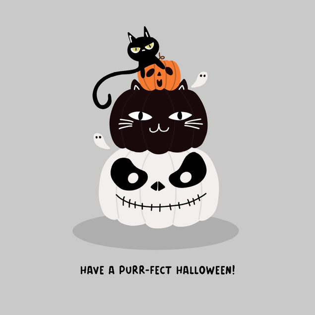 Have A Purr-fect Halloween! Confetti-exploding Greetings Card