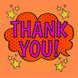 Thank You Comic Book Style Card