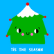 Tis The Season Cute Christmas Tree Card