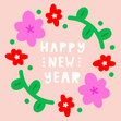 Happy New Year Confetti-exploding Greetings Card