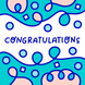 Congratulations Abstract Design Card