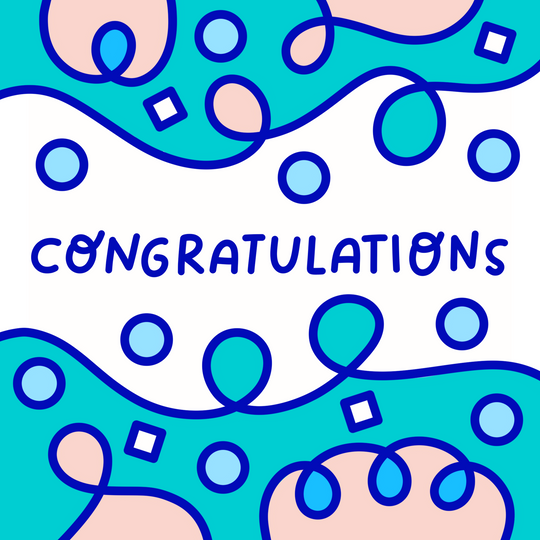 Congratulations Abstract Design Card
