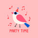 Party Time - Cool Bird Birthday Card