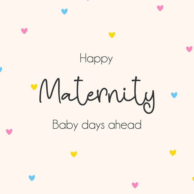 Happy Maternity Baby Days Ahead New Baby Confetti-exploding Greetings Card