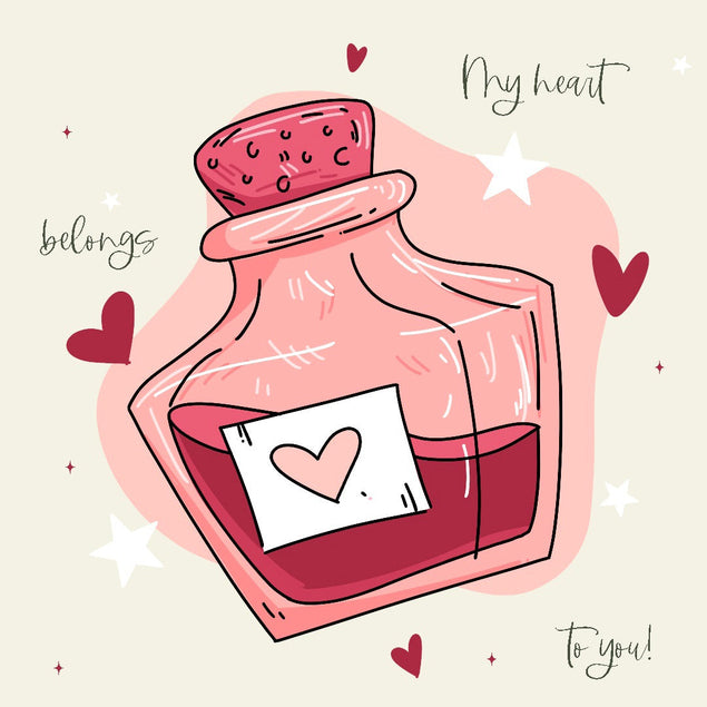 My Heart Belongs To You! Love Potion Confetti-exploding Greetings Card