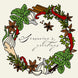 Season's Greetings Christmas Symbols Wreath Card