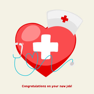 Congratulations On Your New Job! Nurse Card