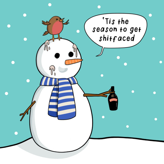 'Tis The Season To Get Sh*tfaced Rude Christmas Card