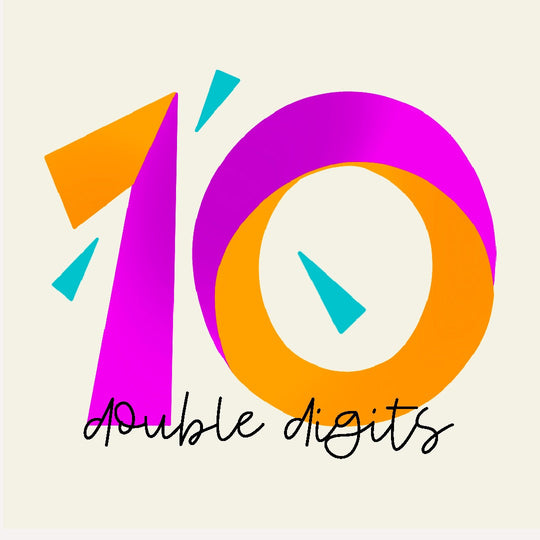 Double Digits 10th Birthday Card