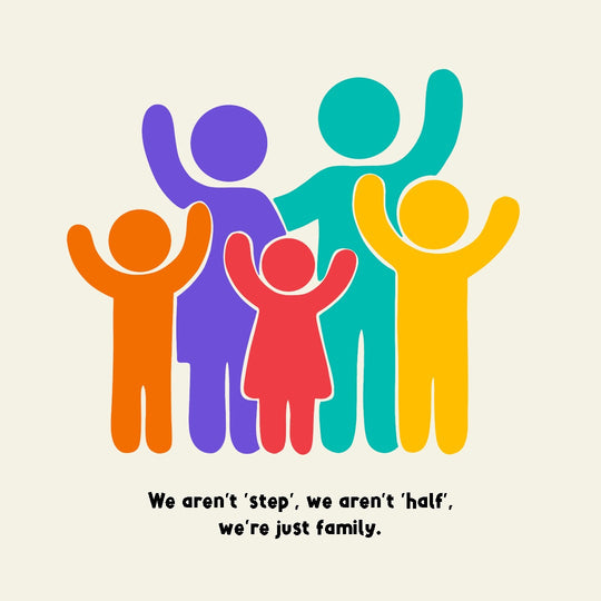 We Aren't Step/Half, We're Just Family Father's/Mother's Day Card