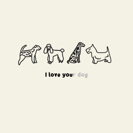 I Love You(r dog) Funny Card