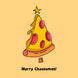 Merry Cheesemas! Funny Pizza Christmas Card