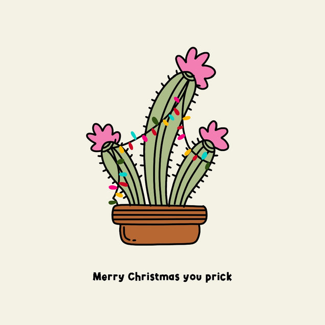 Merry Christmas You Pr*ck Rude Christmas Card