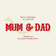 Mum & Dad Christmas Card