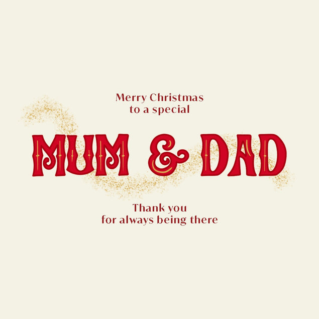 Mum & Dad Christmas Card
