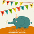 Funny Elephant Birthday Card