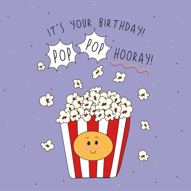 Pop Pop Hooray Birthday Card