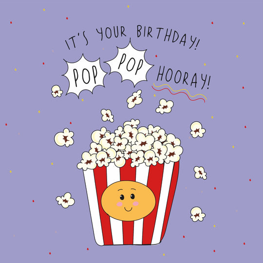 Pop Pop Hooray Birthday Card