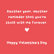 You're Stuck With Me Forever Funny Valentine's Day Card