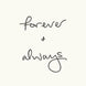 Forever + Always Minimalistic Anniversary/Wedding Card