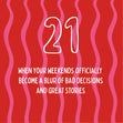 When Your Weekends Officially Become A Blur... - 21st Birthday Card