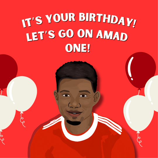 Mainoo Manchester United Birthday Card