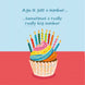 Age Is Just A Number... Sometimes It's Big Funny Cupcake Birthday Card