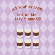 Line Up The Baby Guinness Birthday Card