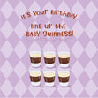 Line Up The Baby Guinness Birthday Confetti-exploding Greetings Card
