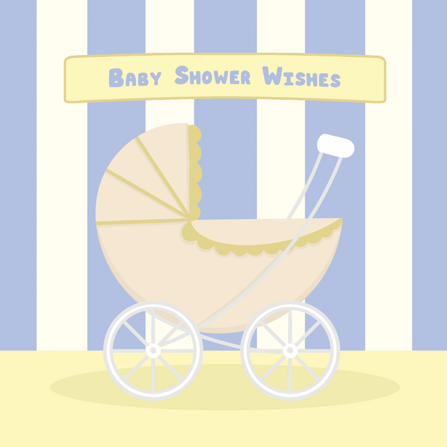 Baby Shower Wishes Confetti-exploding Greetings Card