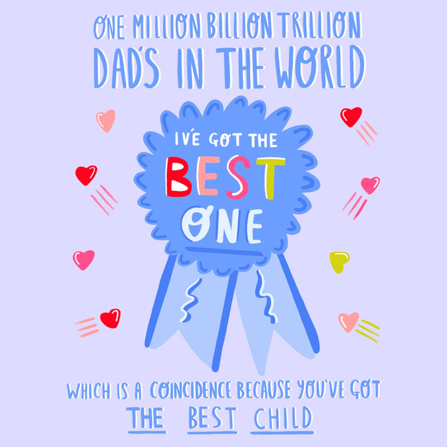 To The Best Dad From The Best Child Father's Day Confetti-exploding Greetings Card
